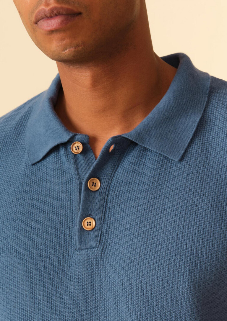 Montlimart - POLO AGAVE BLEU AZUR
