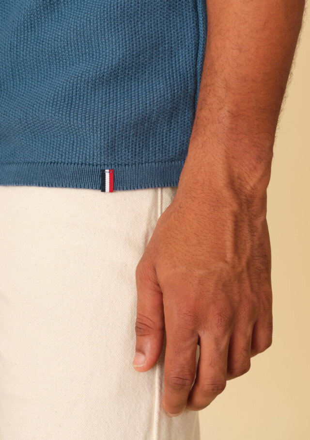 Montlimart - POLO AGAVE BLEU AZUR