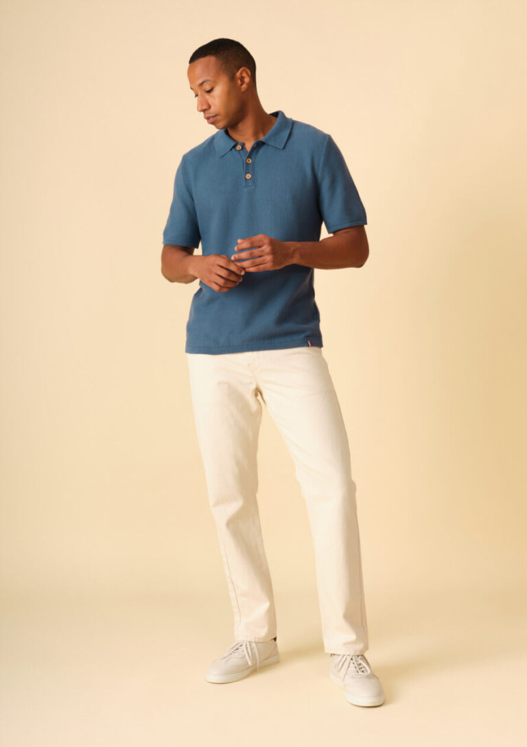 Montlimart - POLO AGAVE BLEU AZUR