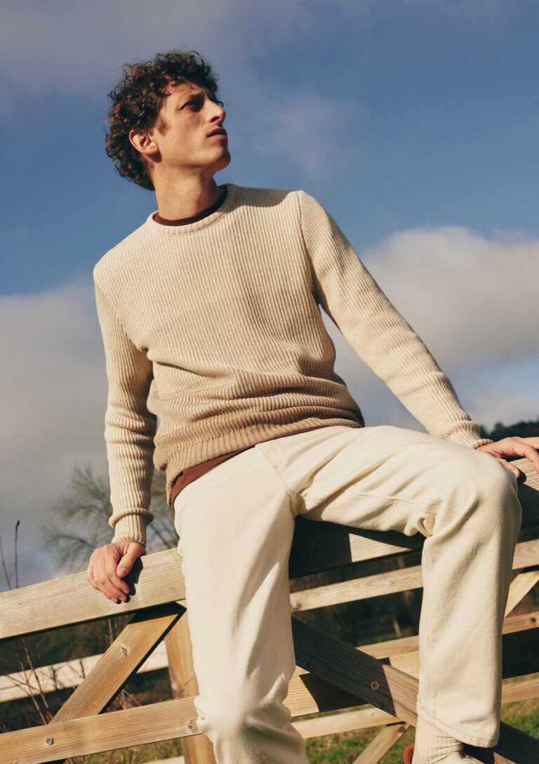 Montlimart - PULL BIOME ECRU / MARRON