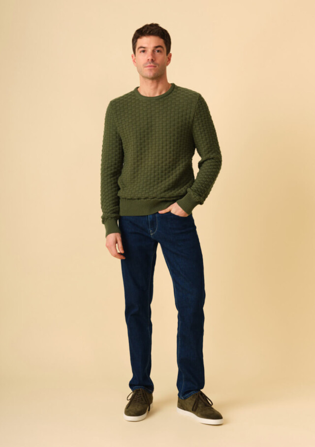 Montlimart - PULL DAMIER SAUGE