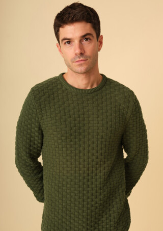 Montlimart - PULL DAMIER SAUGE