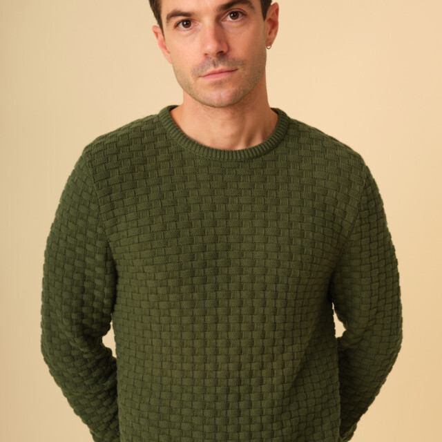 Montlimart - PULL DAMIER SAUGE