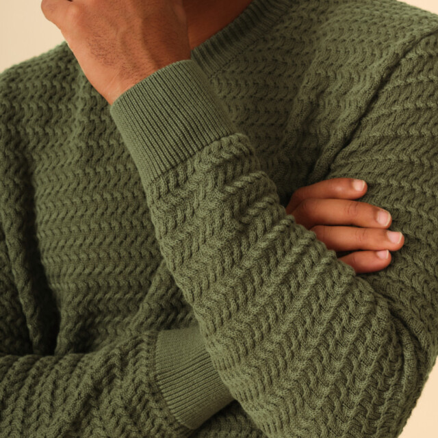 Montlimart - PULL GENEREUX VERT