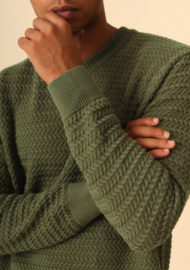 Montlimart - PULL GENEREUX VERT