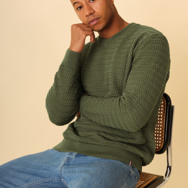 Montlimart - PULL GENEREUX VERT