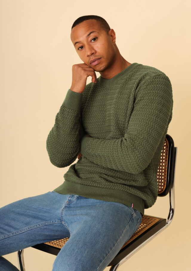 Montlimart - PULL GENEREUX VERT