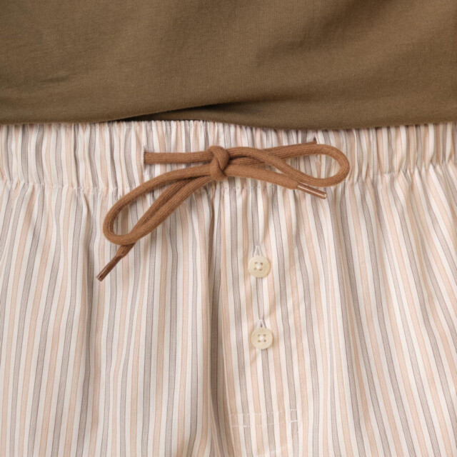 Montlimart - PYJAMA CHARLIE KAKI ET RAYURES ENSEMBLE DE PYJAMA