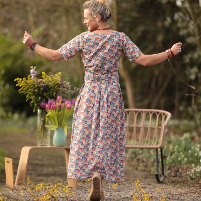 Quintessence - Robe Louisa - Coton Petit floral poétique