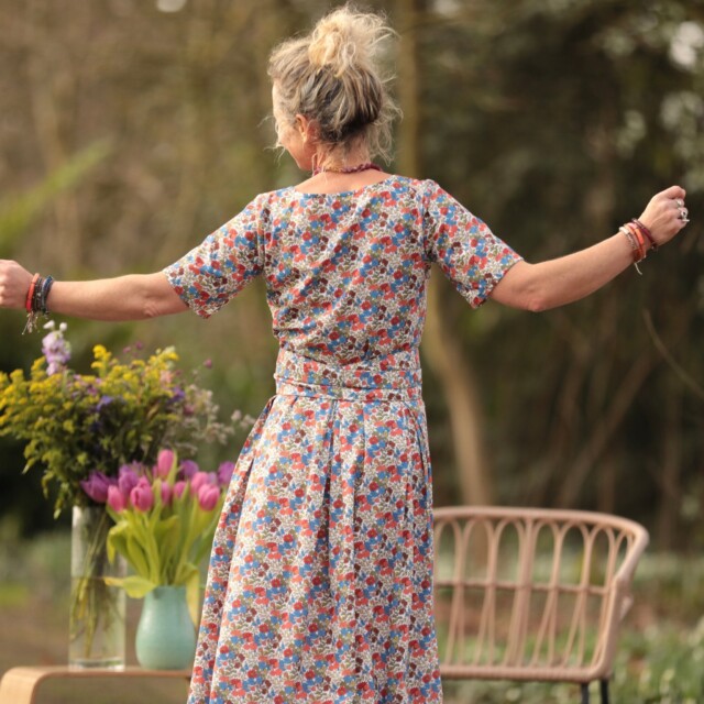 Quintessence - Robe Louisa - Coton Petit floral poétique