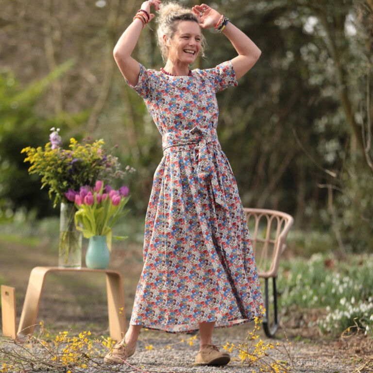 Quintessence - Robe Louisa - Coton Petit floral poétique