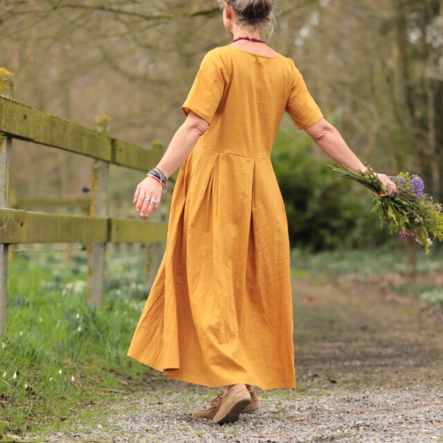 Quintessence - Robe Louisa - Lin tournesol