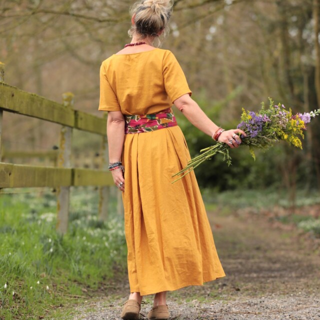 Quintessence - Robe Louisa - Lin tournesol