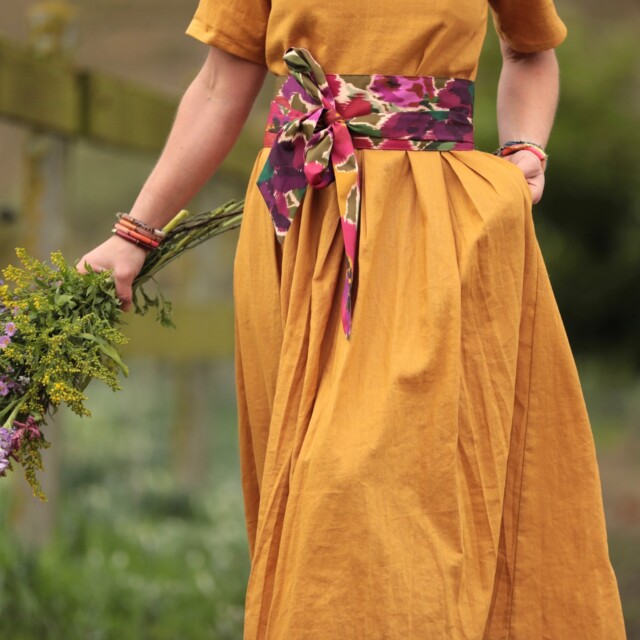 Quintessence - Robe Louisa - Lin tournesol