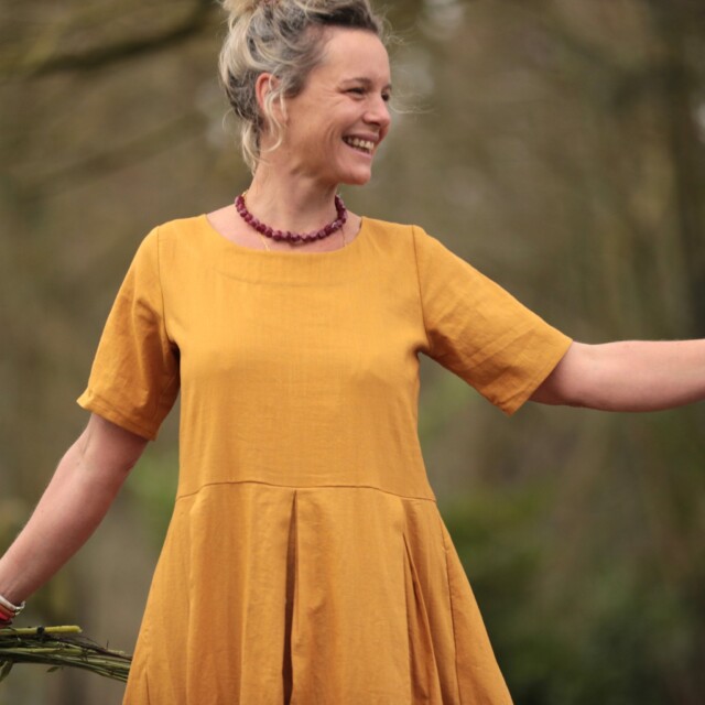 Quintessence - Robe Louisa - Lin tournesol