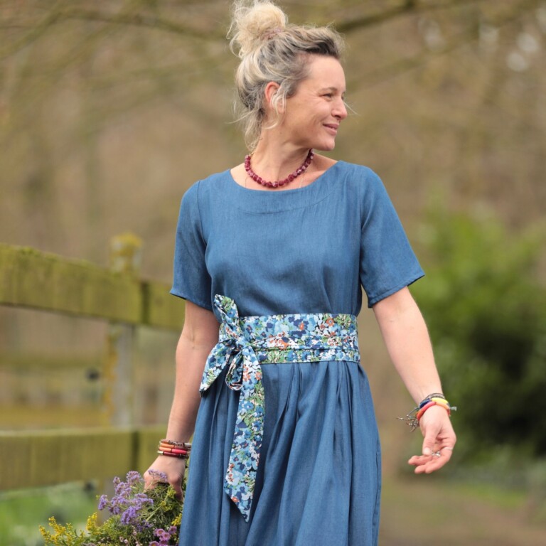 Meta SS25 - Robe Louisa - Lyocell denim bleu – XXL