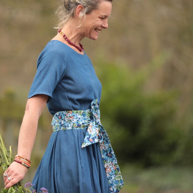 Meta SS25 - Robe Louisa - Lyocell denim bleu – XXL