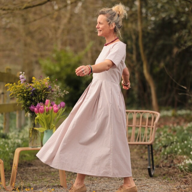 Quintessence - Robe Louisa - Vichy ficelle