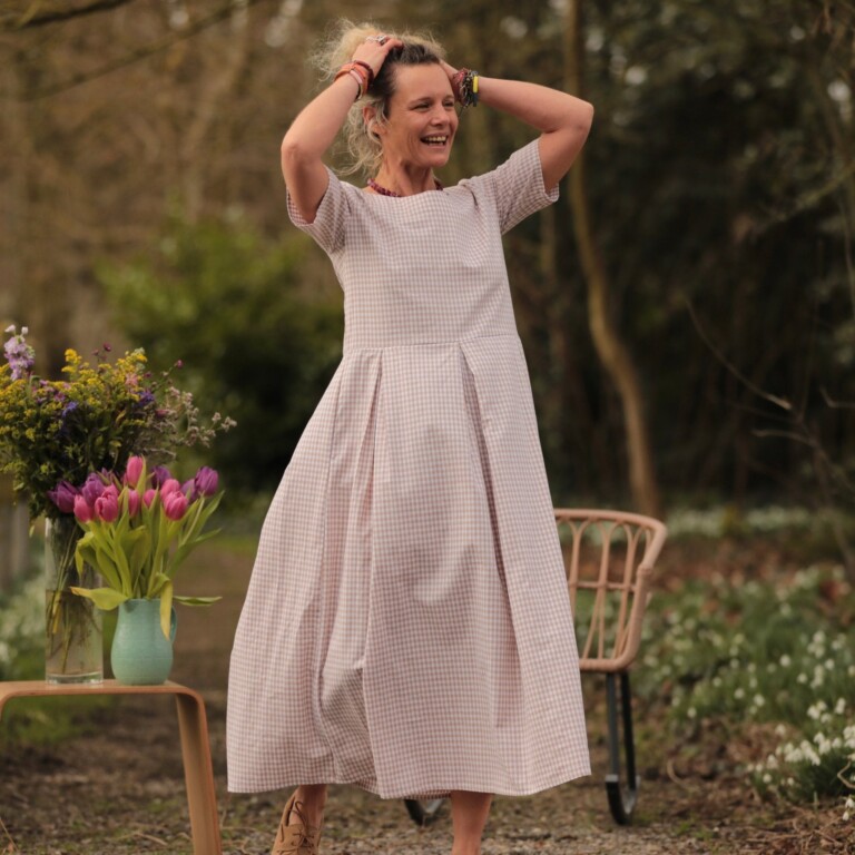 Meta SS25 - Robe Louisa - Vichy ficelle – XXL