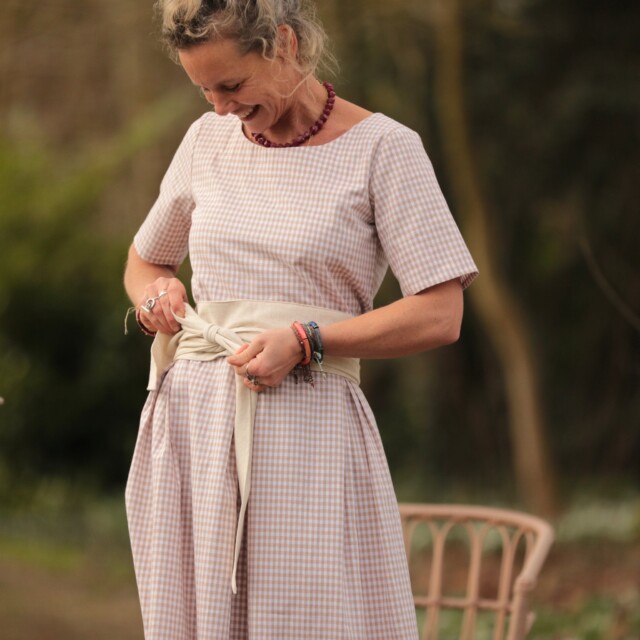 Quintessence - Robe Louisa - Vichy ficelle