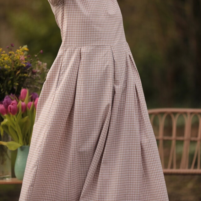 Quintessence - Robe Louisa - Vichy ficelle