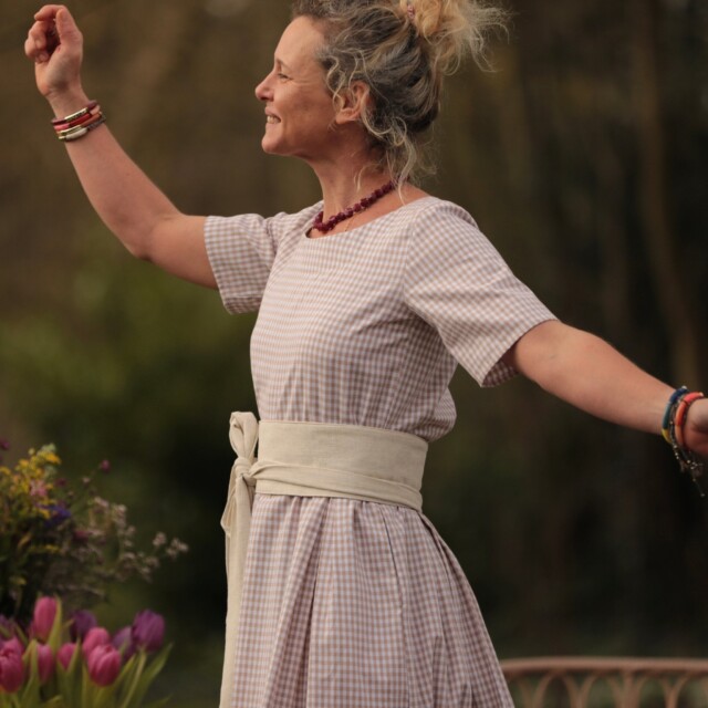 Quintessence - Robe Louisa - Vichy ficelle