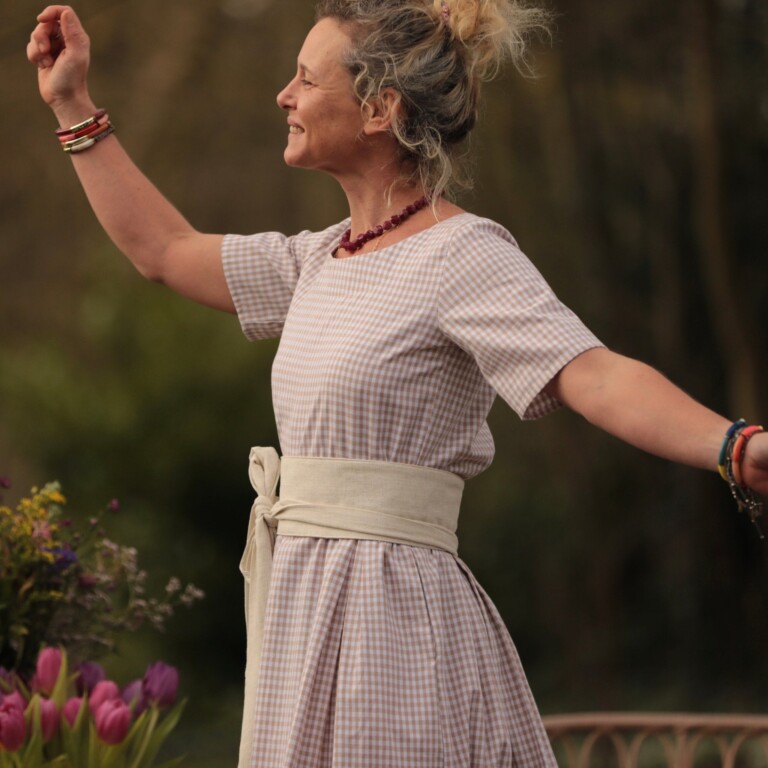 Meta SS25 - Robe Louisa - Vichy ficelle – XXL
