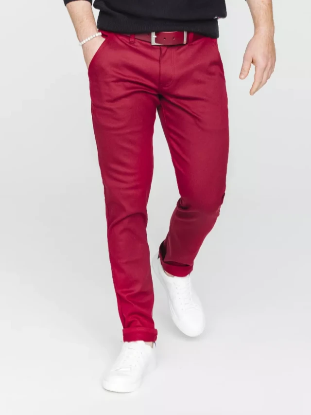 1083 - CEINTURE BOUCLE CARREE 810 cuir bordeaux Unisexe