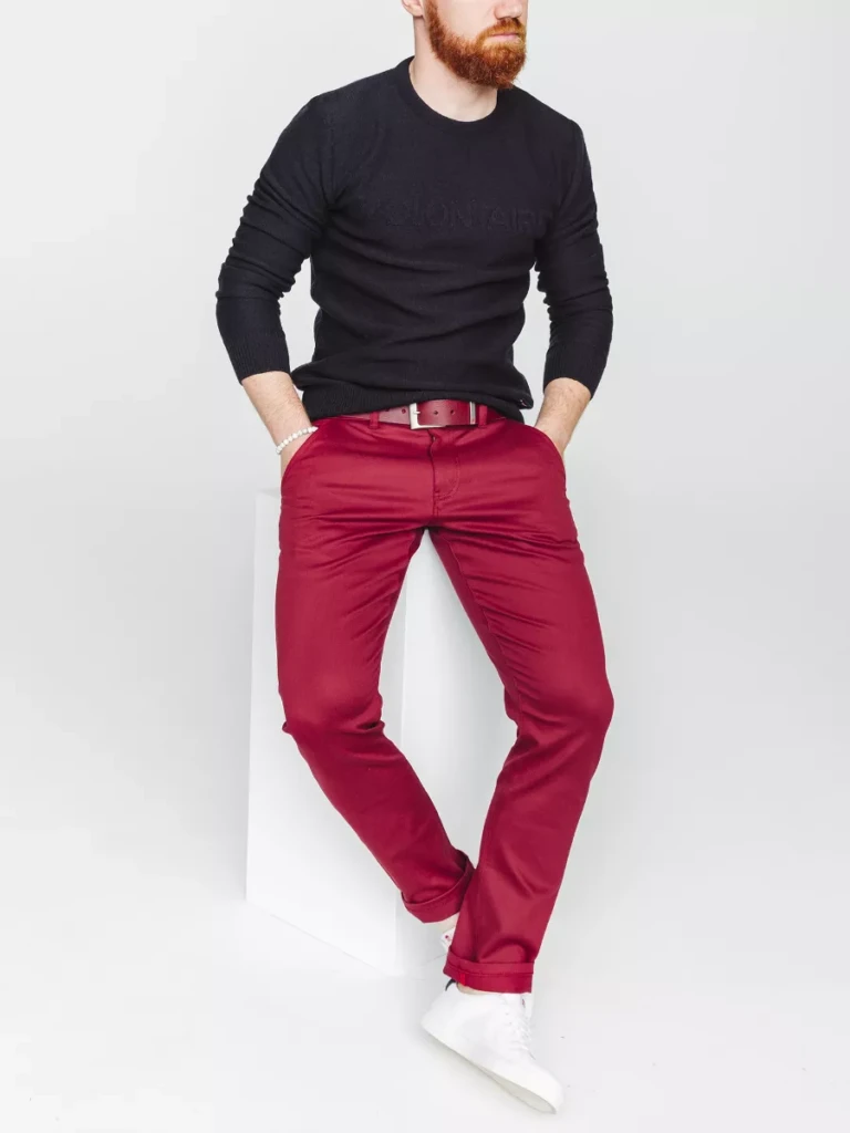 1083 - CEINTURE BOUCLE CARREE 810 cuir bordeaux Unisexe