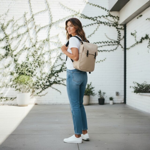 Saint-Lazare - Sac à dos Made in France - Paul beige