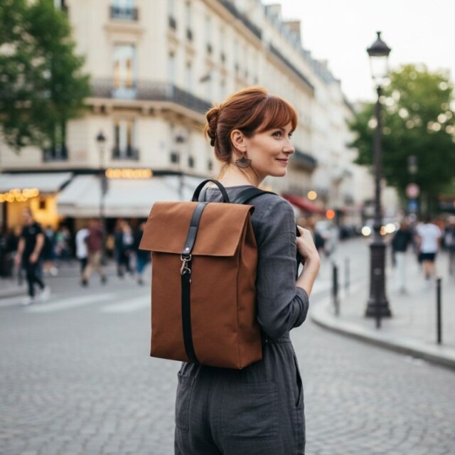 Saint-Lazare - Sac à dos made in france - Jack marron