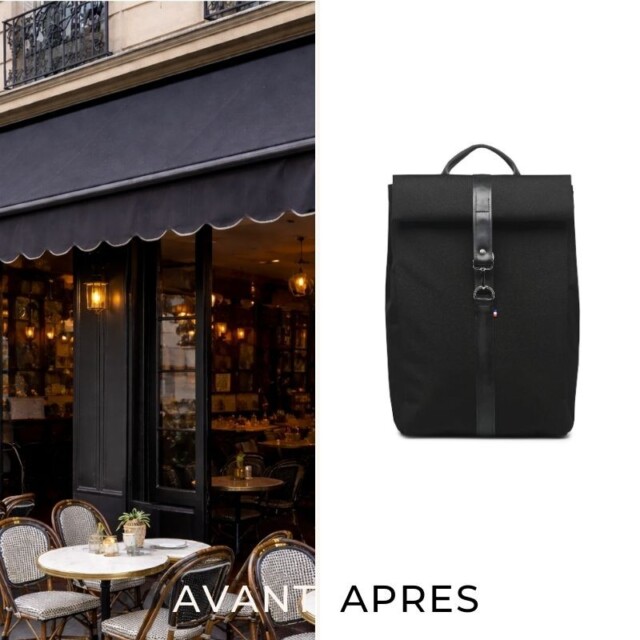 Saint-Lazare - Sac à dos Made in France - Jack noir & vert