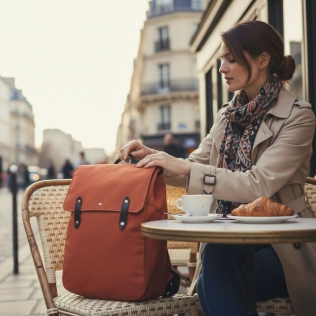 Saint-Lazare - Sac à dos Made in France - Paul rouille