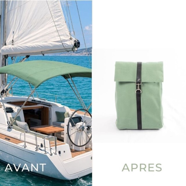 Saint-Lazare - Sac à dos "imparfait" - Jack vert amande