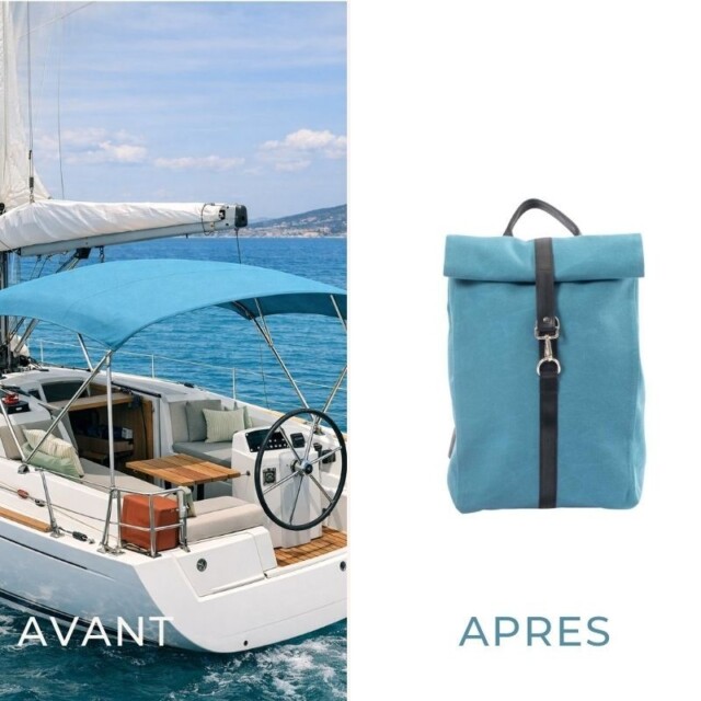 Saint-Lazare - Sac à dos Made in France - Jack bleu paon