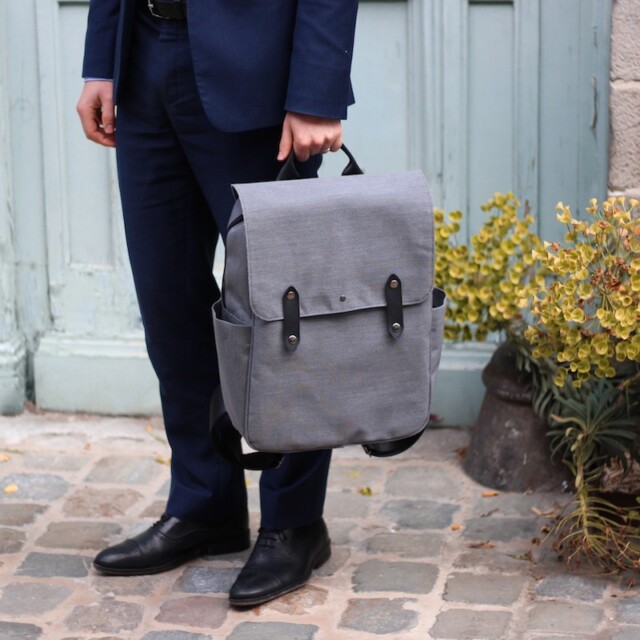 Saint-Lazare - Sac à dos Made in France - Paul gris