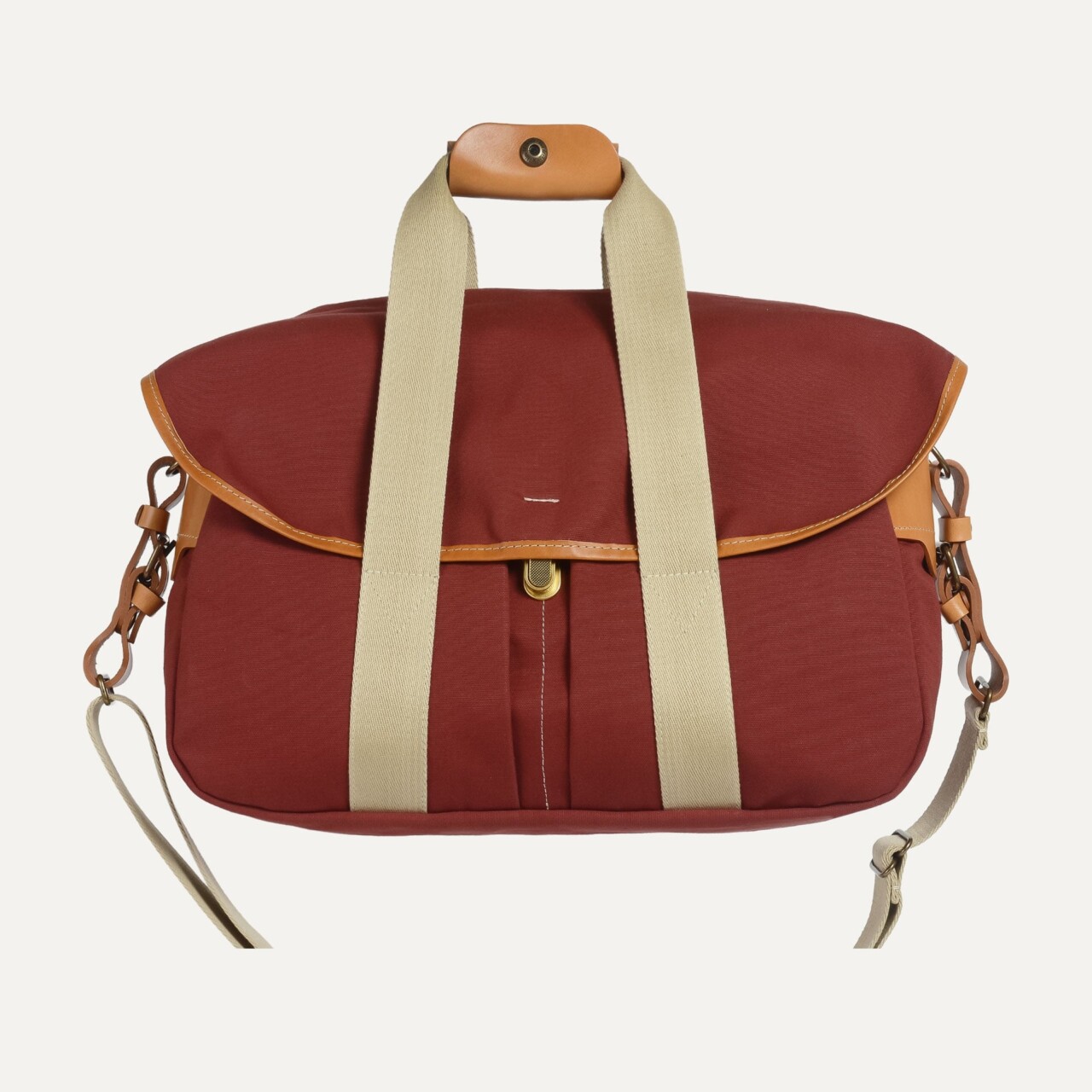 sac business musette rouge cardinal 2 Bleu De Chauffe - Sac business Musette - Rouge cardinal