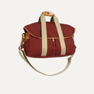 Sac business Musette – Rouge cardinal par la marque Bleu de Chauffe Bleu de Chauffe - Sac business Musette – Rouge cardinal