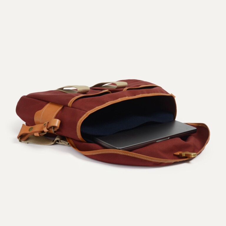 Bleu De Chauffe - Sac business Musette - Rouge cardinal
