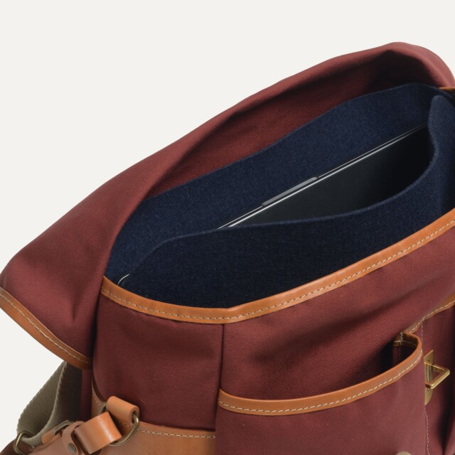Bleu De Chauffe - Sac business Musette - Rouge cardinal