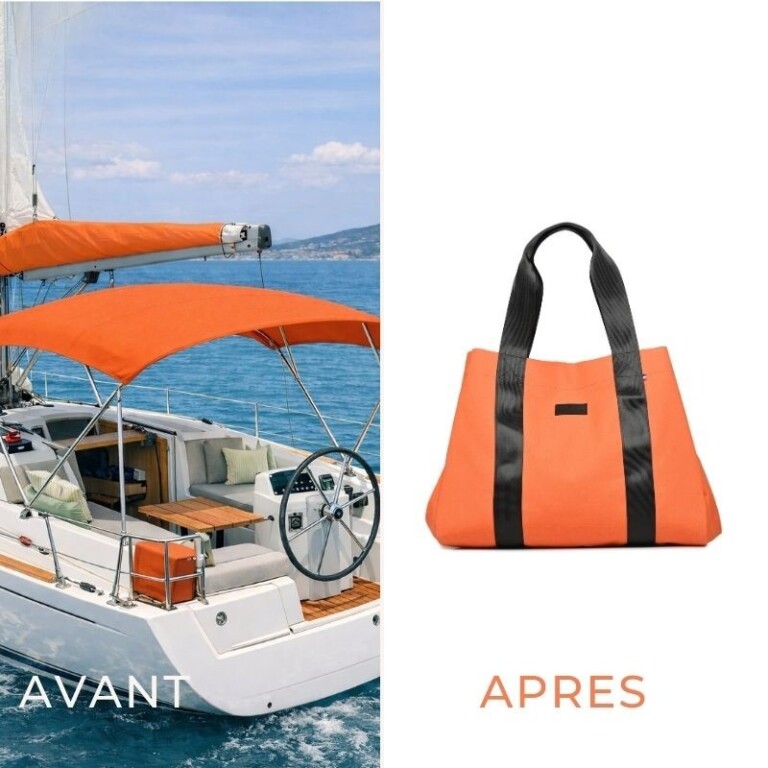 SAINT LAZARE - Sac cabas orange