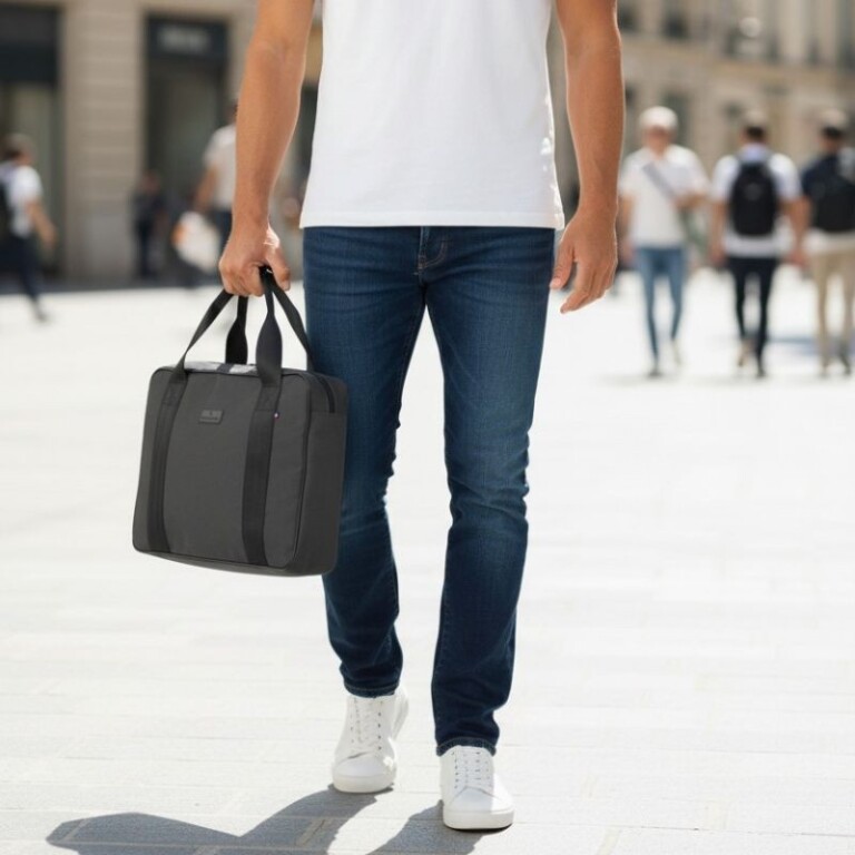 Saint-Lazare - Sacoche ordi portable - Gris