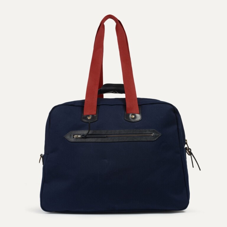 Bleu De Chauffe - Sac voyage aviateur Missak - Bleu emblèmes