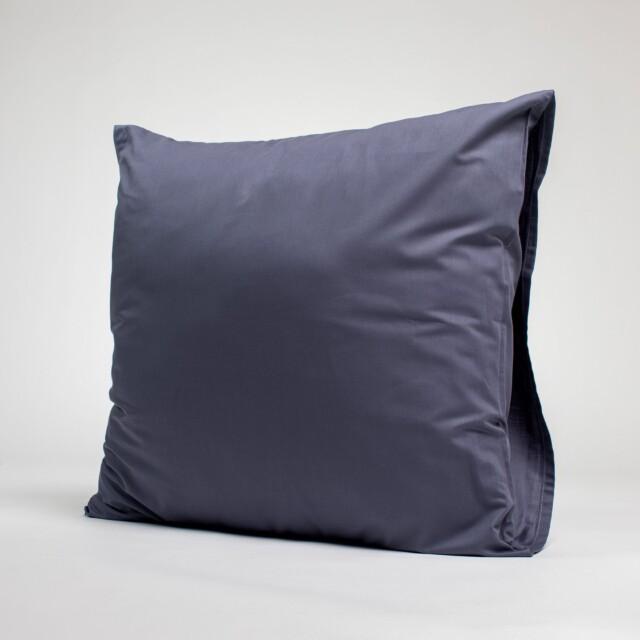 Dejorine - Taies d'oreiller X2 en Satin de coton - Bleu nuit