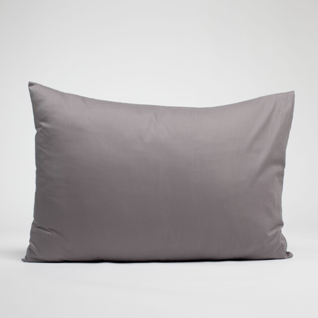 Dejorine - Taies d'oreiller X2 en Satin de coton - Cendre