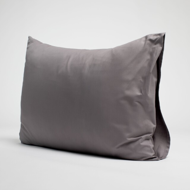 Dejorine - Taies d'oreiller X2 en Satin de coton - Cendre