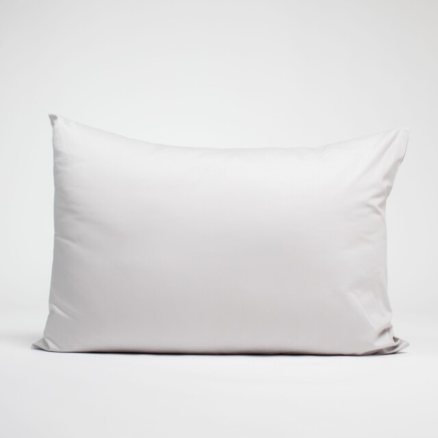 Dejorine - Taies d'oreiller X2 en Satin de coton - Blanc argenté