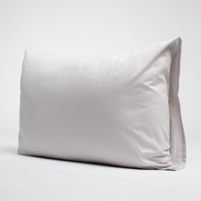 Dejorine - Taies d'oreiller X2 en Satin de coton - Blanc argenté