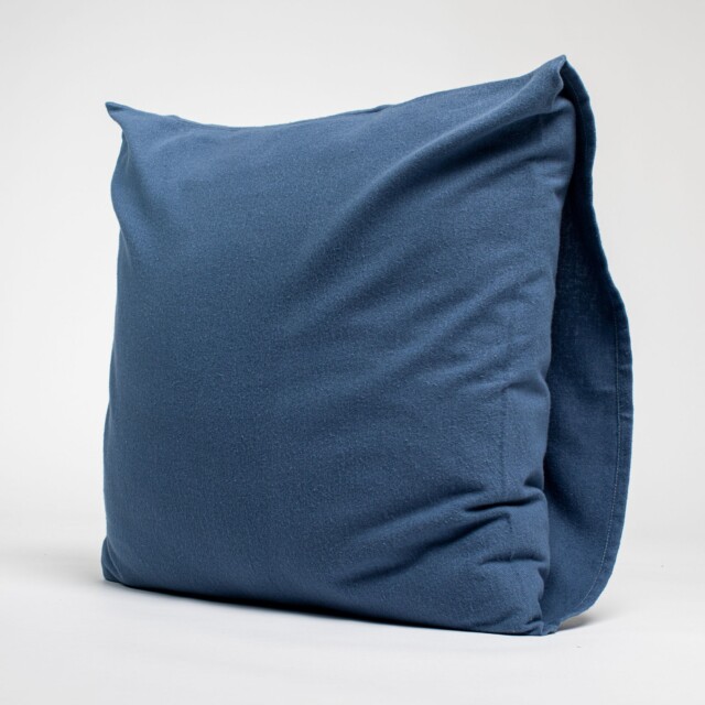 Dejorine - Taies d'oreiller X2 en Flanelle de coton - Bleu nuit