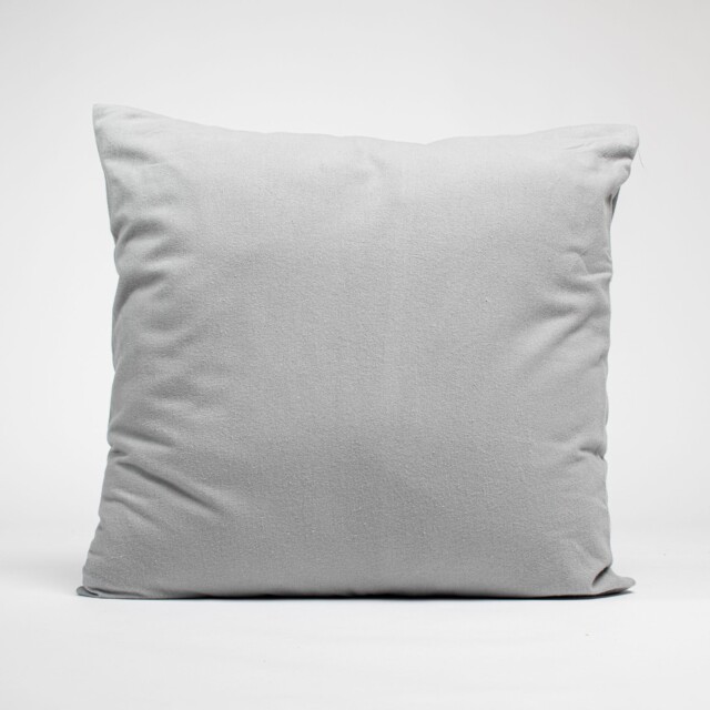 Dejorine - Taies d'oreiller X2 en Flanelle de coton - Gris argent